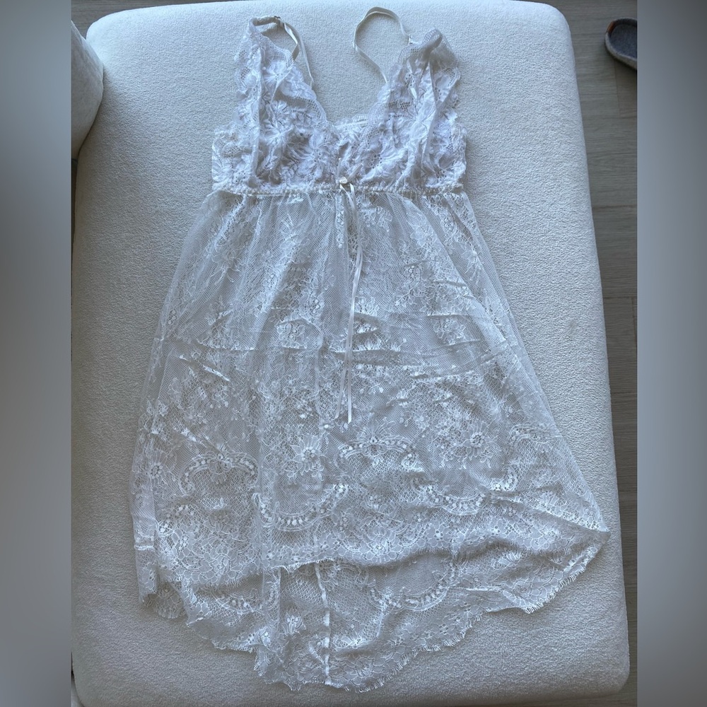 Elegant White Lace babydoll